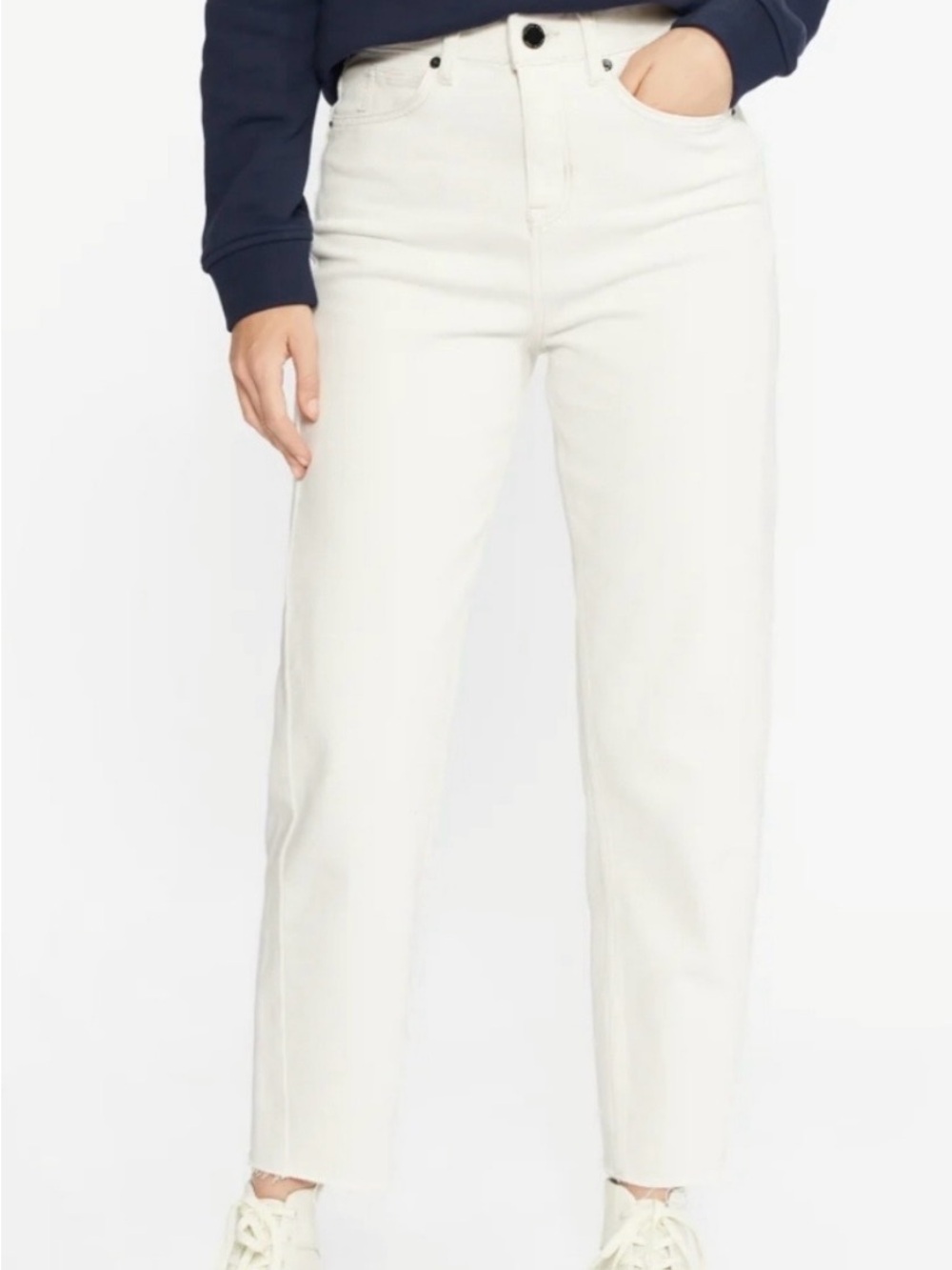 Ted Baker London White High-Rise Jeans